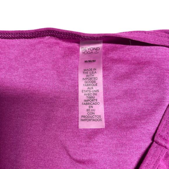 BEYOND YOGA Featherweight Open Up Active Tank in Magenta Heather Size M - Picture 8 of 8